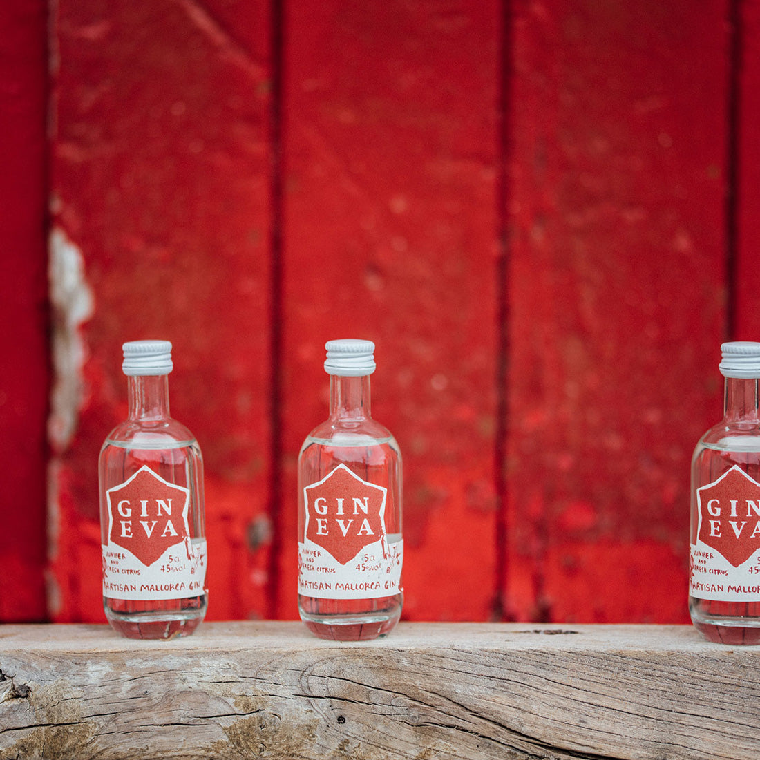 Gin Eva „La Vermella“ Miniature Mallorca Dry Gin, 45% vol., 16 x 0,05 L