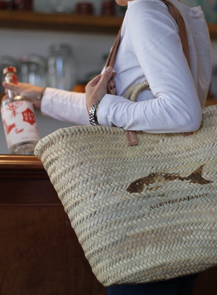 Strandtasche aus Bast für Gin Eva
